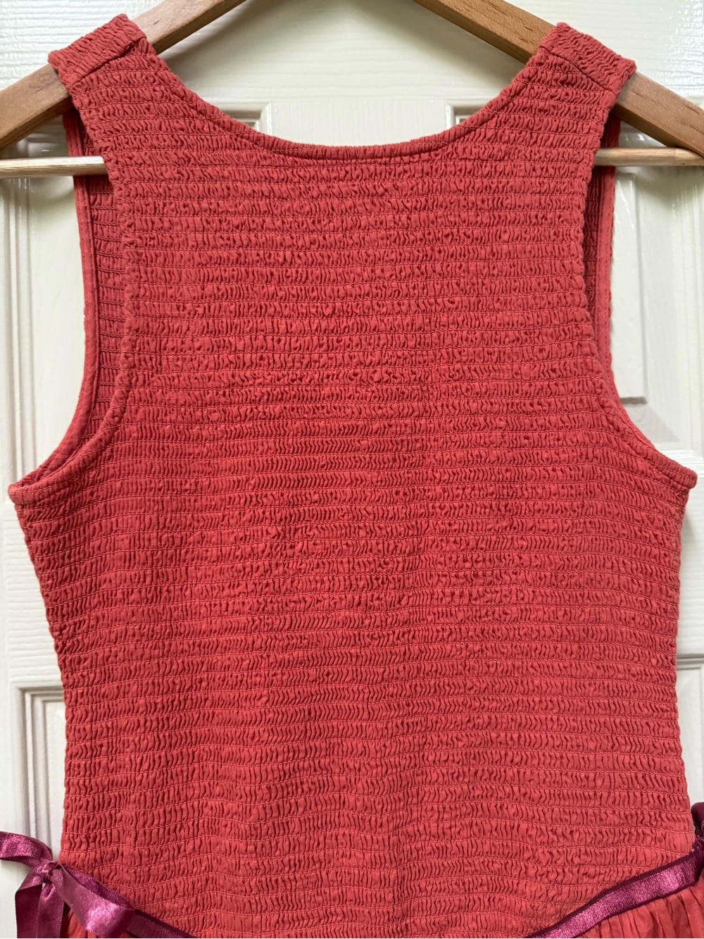 Free People Nightingale Solid Midi Dress in Rose Sienna Smocked Size XS NWT - Picture 3 of 11